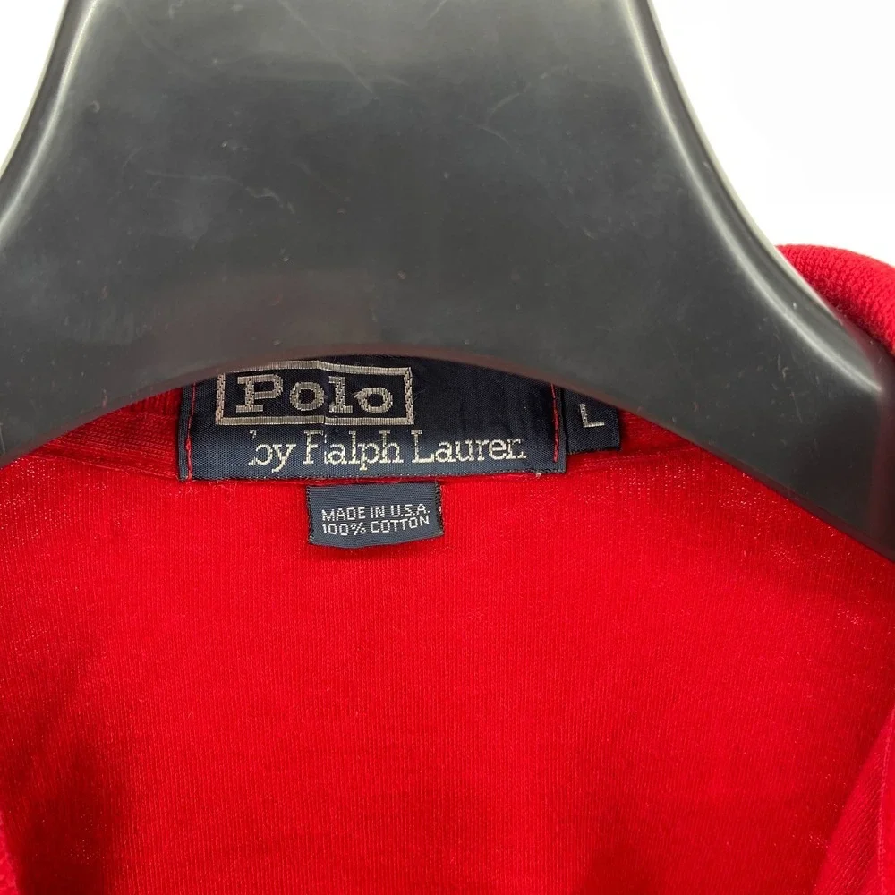 Vintage Polo Ralph‎ Lauren Polo Shirt Mens Large Red Made in USA